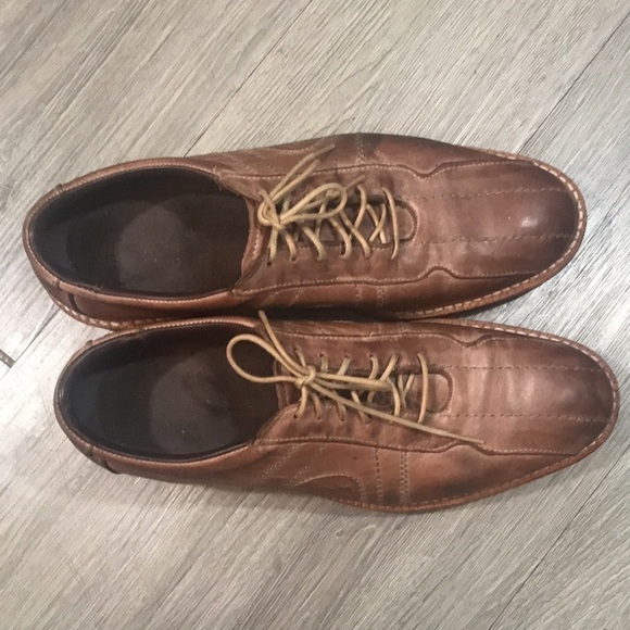 Allen Edmonds “Voyager” Lace Up Brown Leather Loafers size 10B main image 8